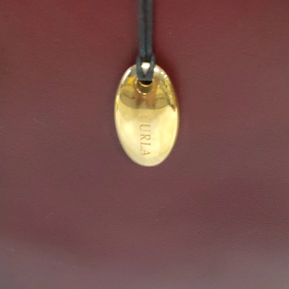 Nwot Furla Deep Burgundy Tote Bag - Picture 9 of 14